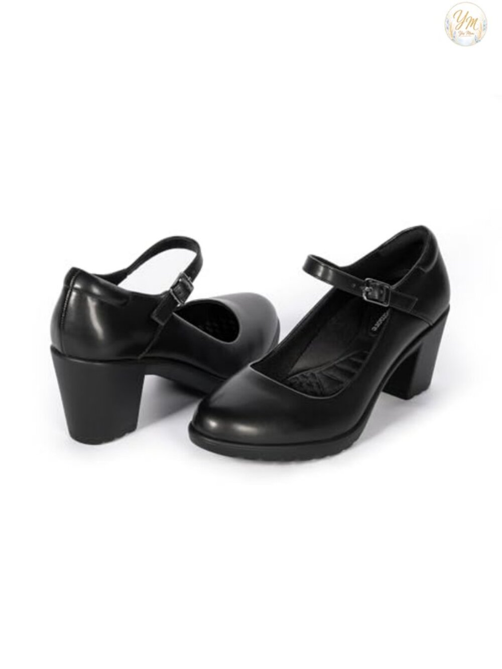 Mary Jane Heels with Arch Support, Chunky Block Heel Pumps for Women,